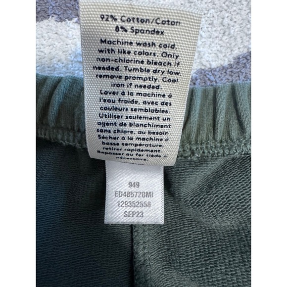 Open Edit Wide Leg Oversized Cargo Sweat Pants Green Size Medium - Picture 4 of 4